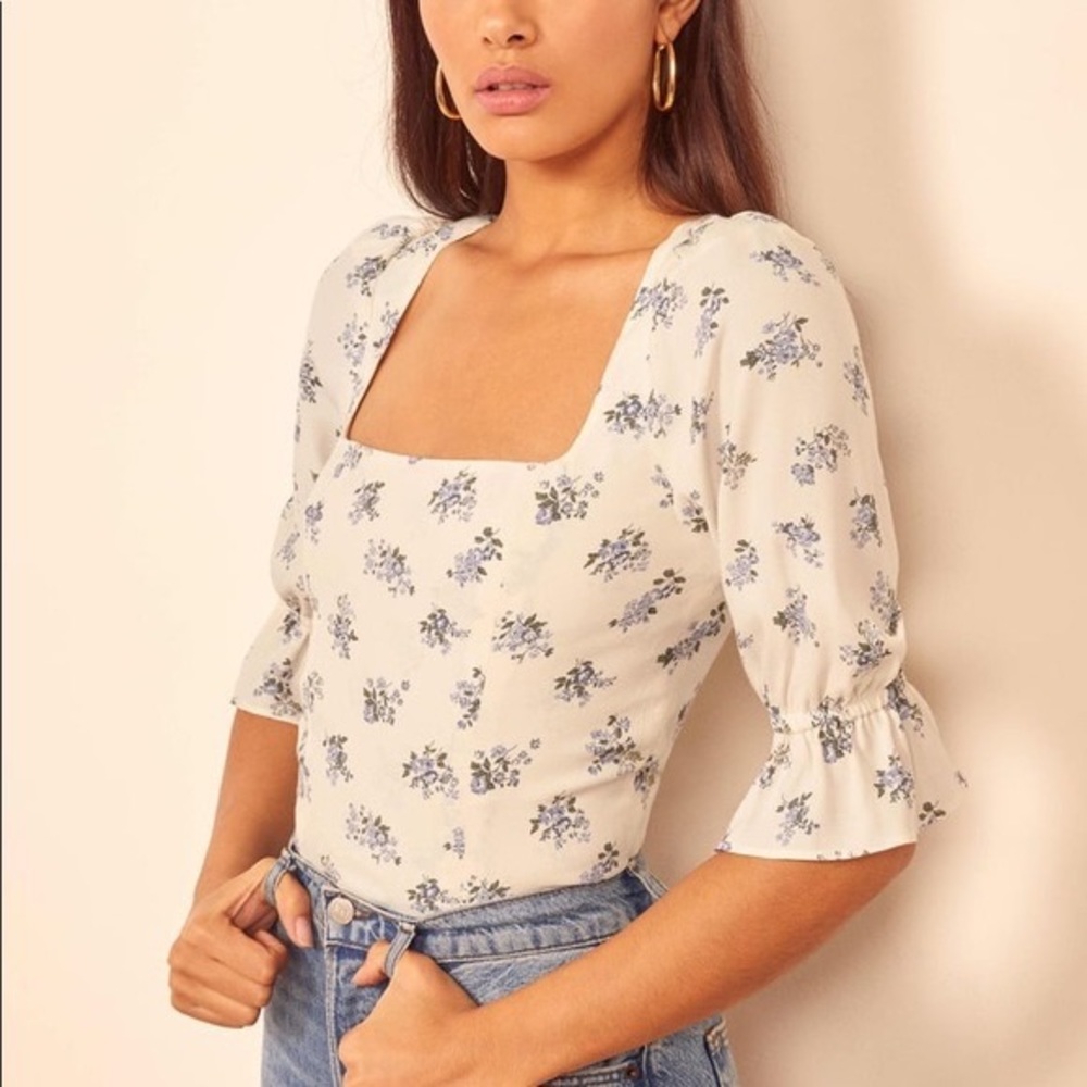 COPY - REFORMATION FLORAL ANA TOP